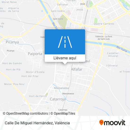 Mapa Calle De Miguel Hernández