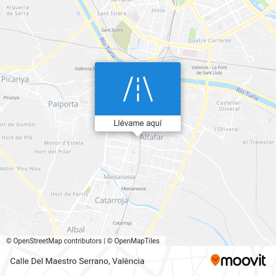 Mapa Calle Del Maestro Serrano