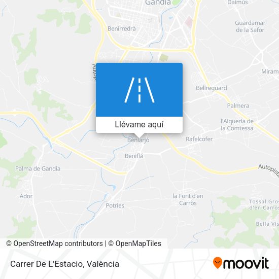 Mapa Carrer De L'Estacio