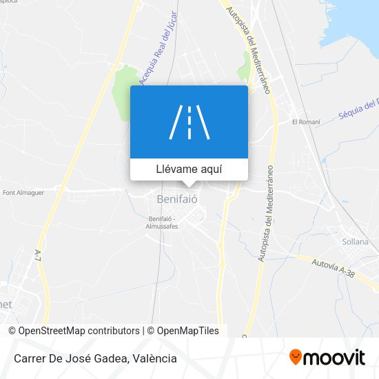 Mapa Carrer De José Gadea