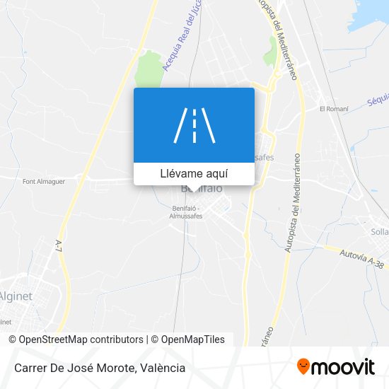 Mapa Carrer De José Morote