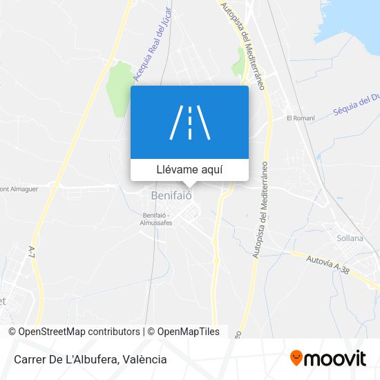Mapa Carrer De L'Albufera