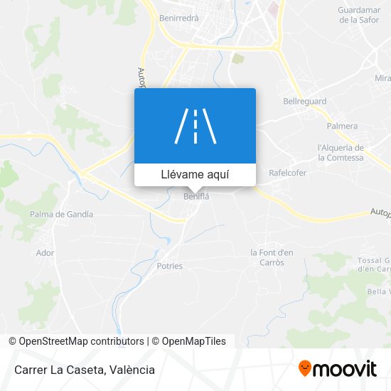 Mapa Carrer La Caseta
