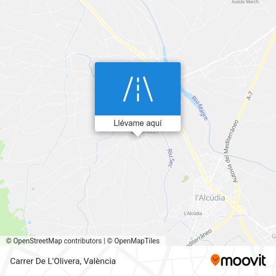 Mapa Carrer De L'Olivera