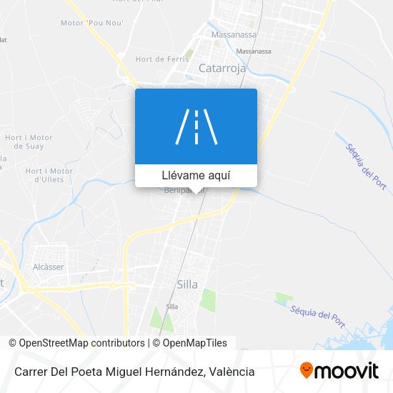 Mapa Carrer Del Poeta Miguel Hernández