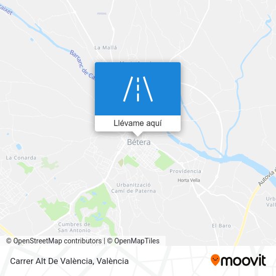 Mapa Carrer Alt De València