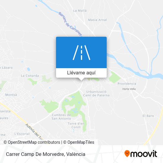 Mapa Carrer Camp De Morvedre
