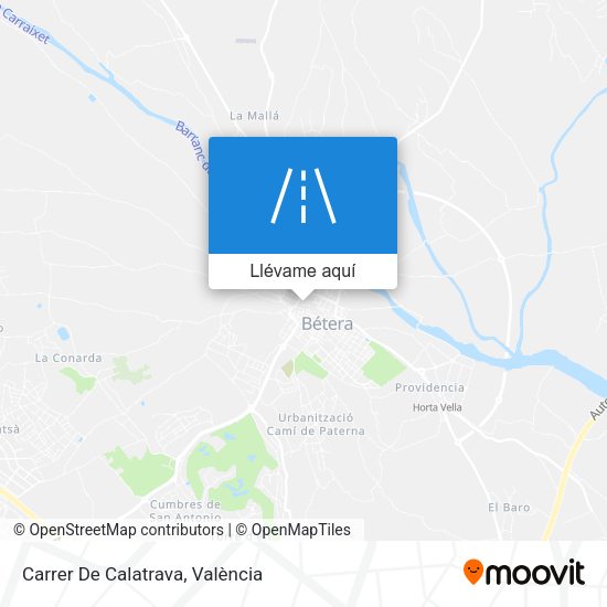 Mapa Carrer De Calatrava