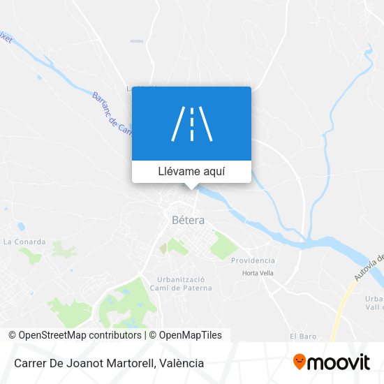 Mapa Carrer De Joanot Martorell