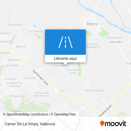 Mapa Carrer De La Vinya