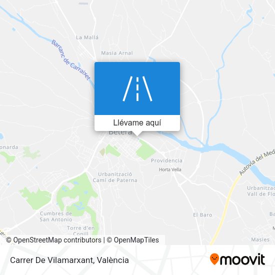 Mapa Carrer De Vilamarxant