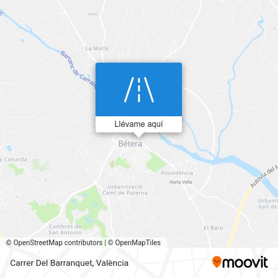 Mapa Carrer Del Barranquet