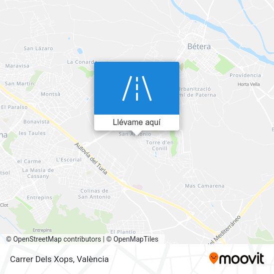 Mapa Carrer Dels Xops