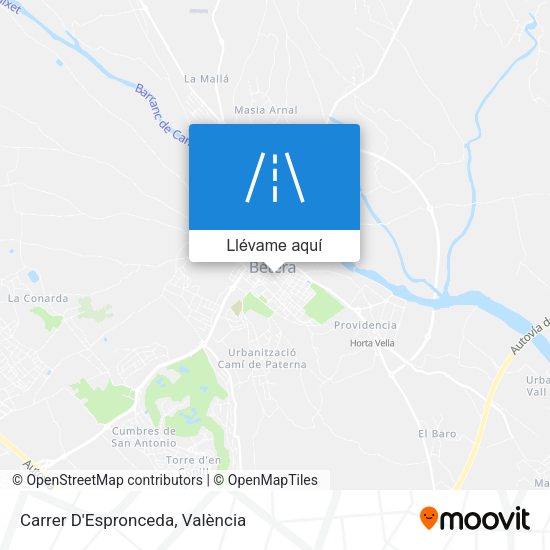 Mapa Carrer D'Espronceda
