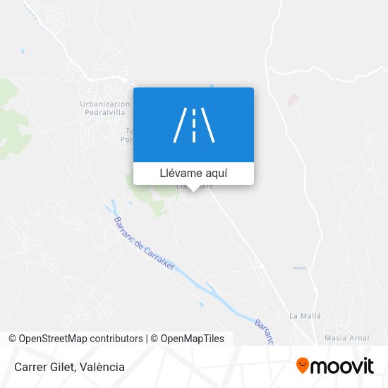 Mapa Carrer Gilet