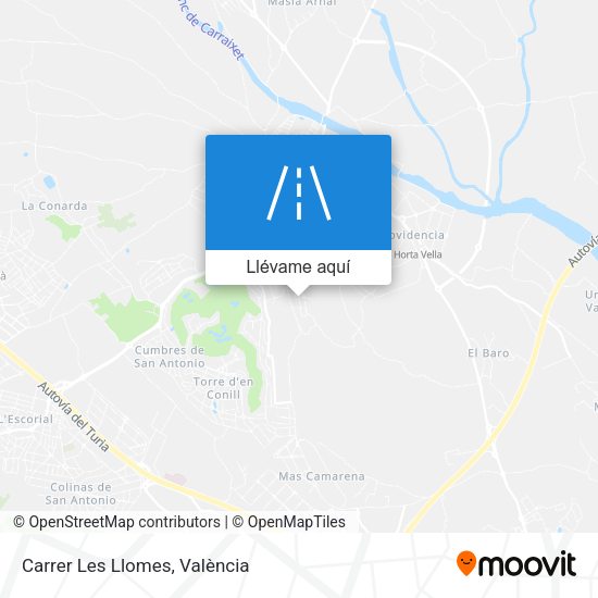 Mapa Carrer Les Llomes