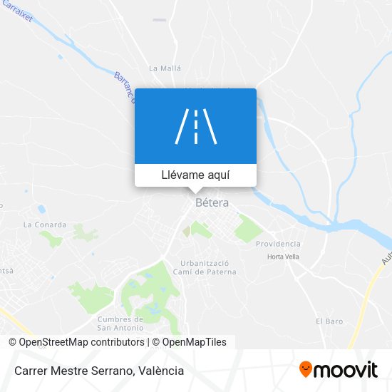 Mapa Carrer Mestre Serrano
