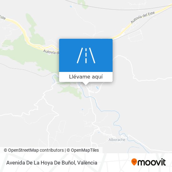 Mapa Avenida De La Hoya De Buñol