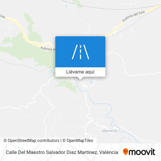Mapa Calle Del Maestro Salvador Díaz Martínez