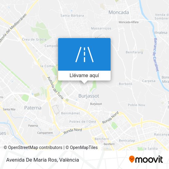 Mapa Avenida De María Ros