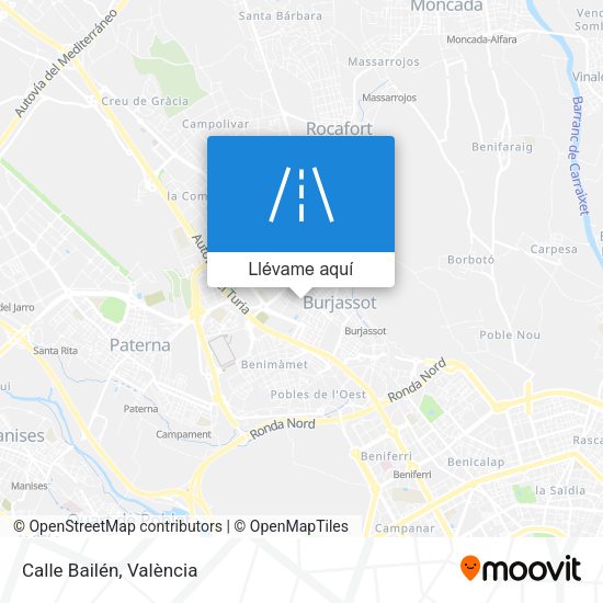 Mapa Calle Bailén