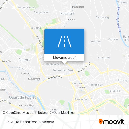 Mapa Calle De Espartero