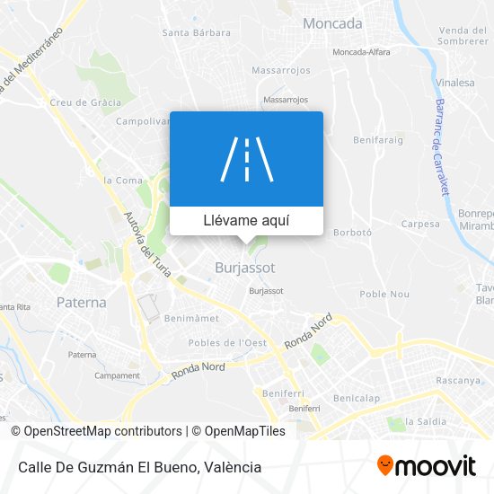 Mapa Calle De Guzmán El Bueno