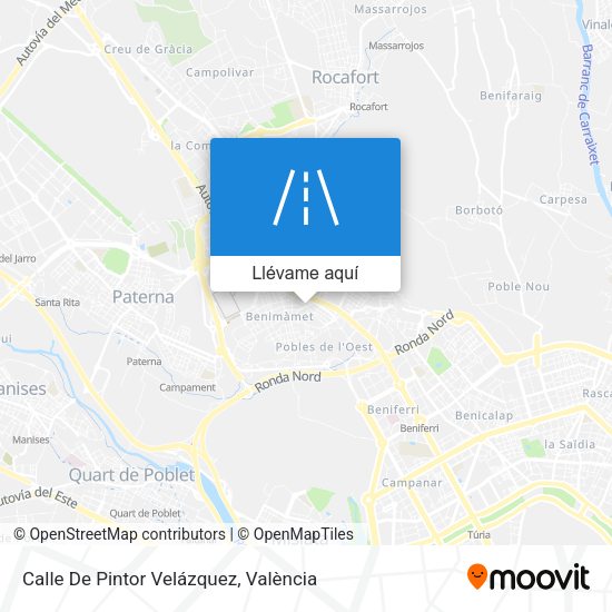 Mapa Calle De Pintor Velázquez