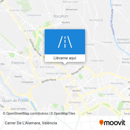 Mapa Carrer De L'Alamara