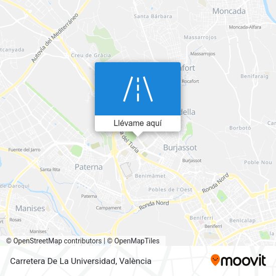 Mapa Carretera De La Universidad