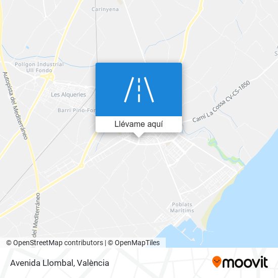 Mapa Avenida Llombal