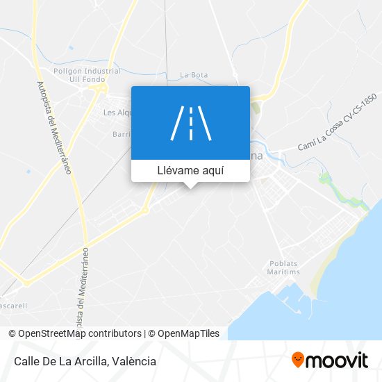 Mapa Calle De La Arcilla