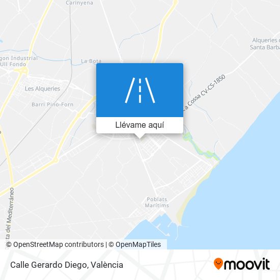 Mapa Calle Gerardo Diego