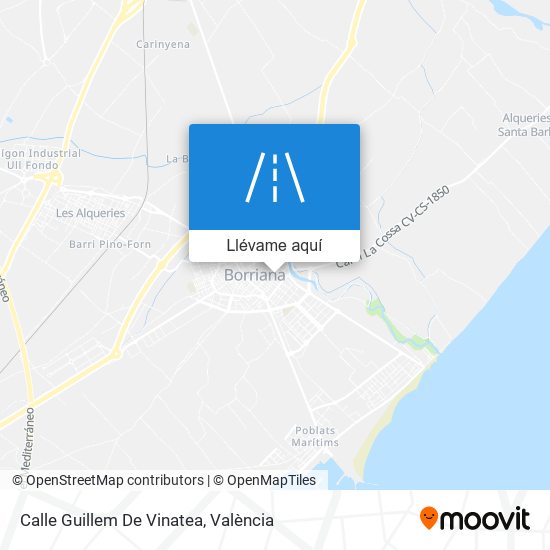 Mapa Calle Guillem De Vinatea