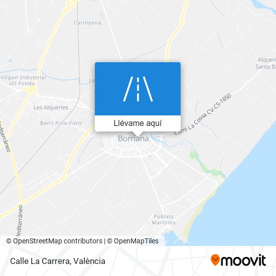Mapa Calle La Carrera