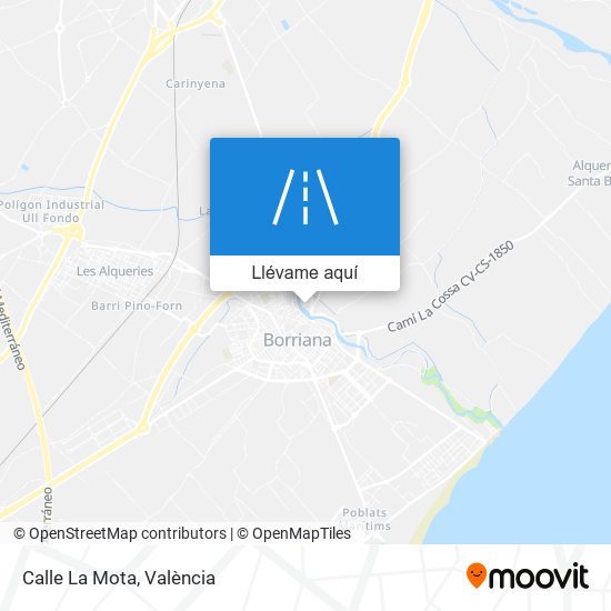 Mapa Calle La Mota