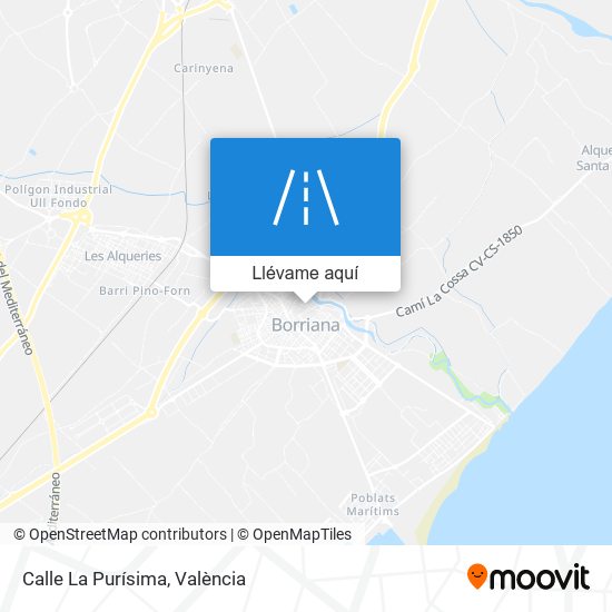 Mapa Calle La Purísima