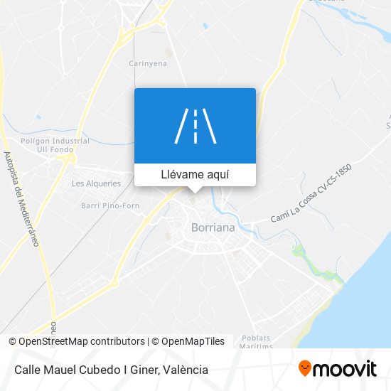 Mapa Calle Mauel Cubedo I Giner