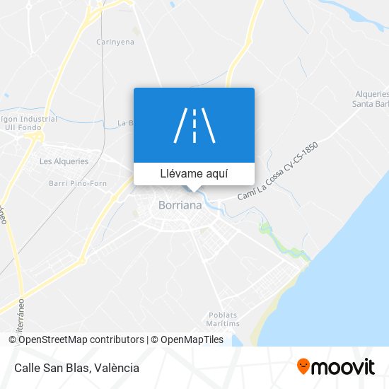 Mapa Calle San Blas