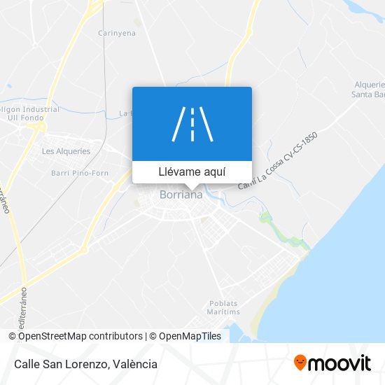 Mapa Calle San Lorenzo