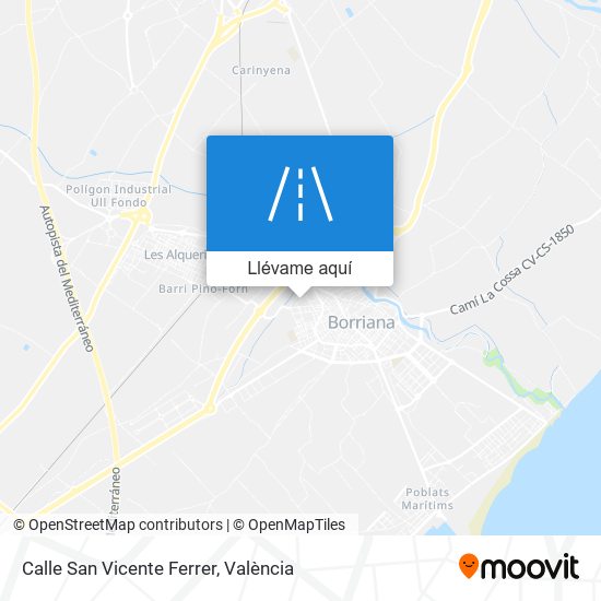Mapa Calle San Vicente Ferrer