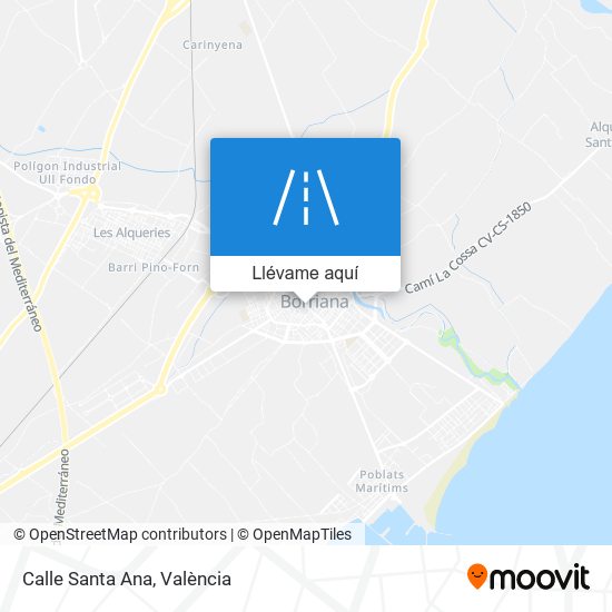 Mapa Calle Santa Ana