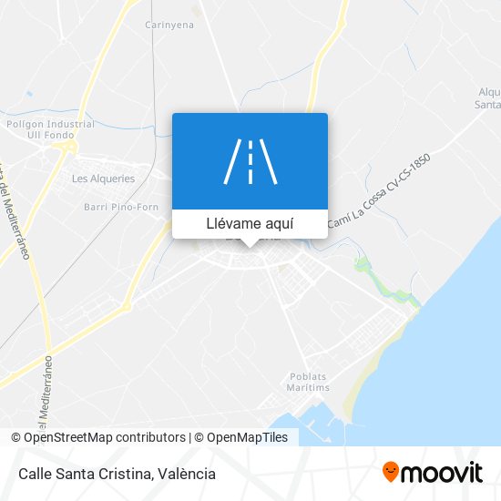 Mapa Calle Santa Cristina