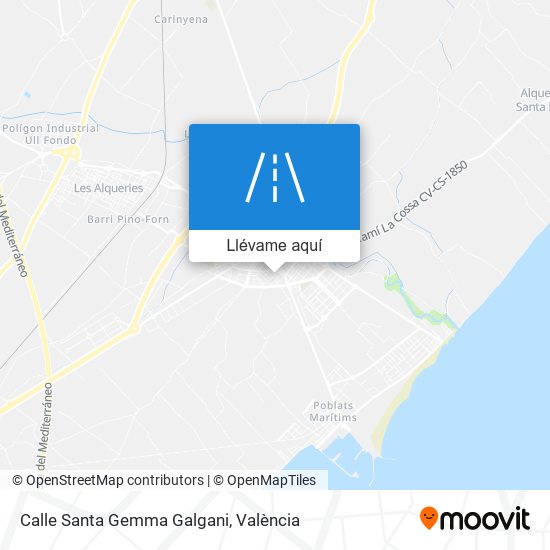 Mapa Calle Santa Gemma Galgani