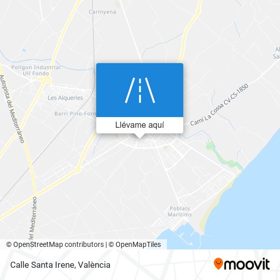 Mapa Calle Santa Irene