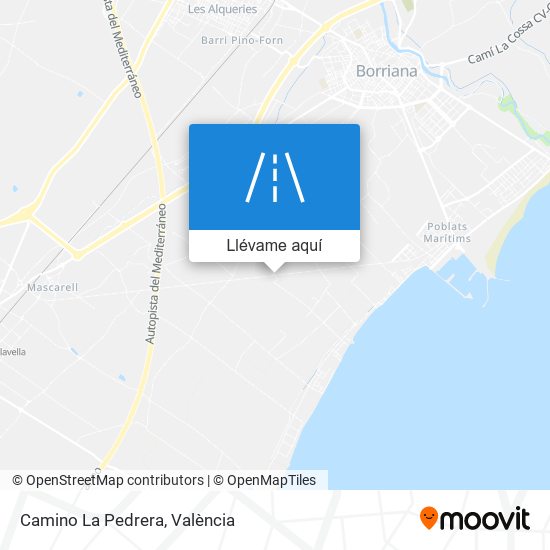 Mapa Camino La Pedrera