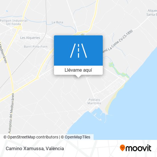 Mapa Camino Xamussa