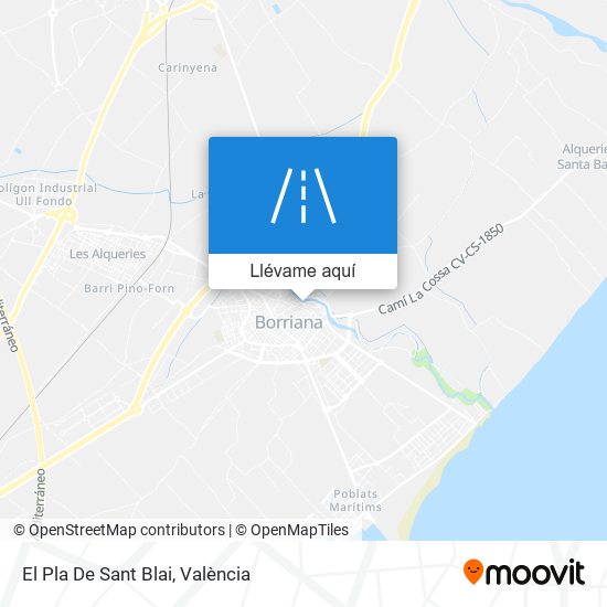 Mapa El Pla De Sant Blai