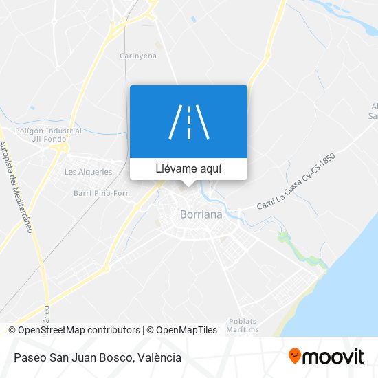 Mapa Paseo San Juan Bosco