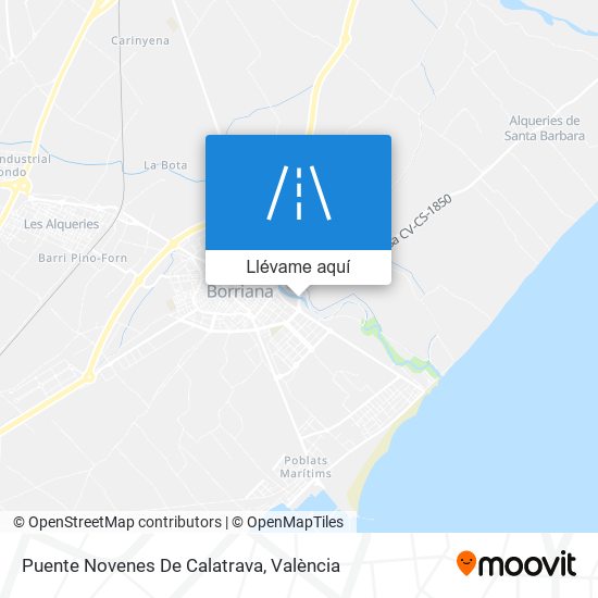 Mapa Puente Novenes De Calatrava